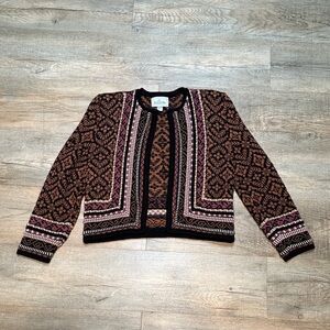 VTG 100% ALPACA HANDLOOMED IN BOLIVIA CARDIGAN MEDIUM IN EXCELLENT CONDITION M